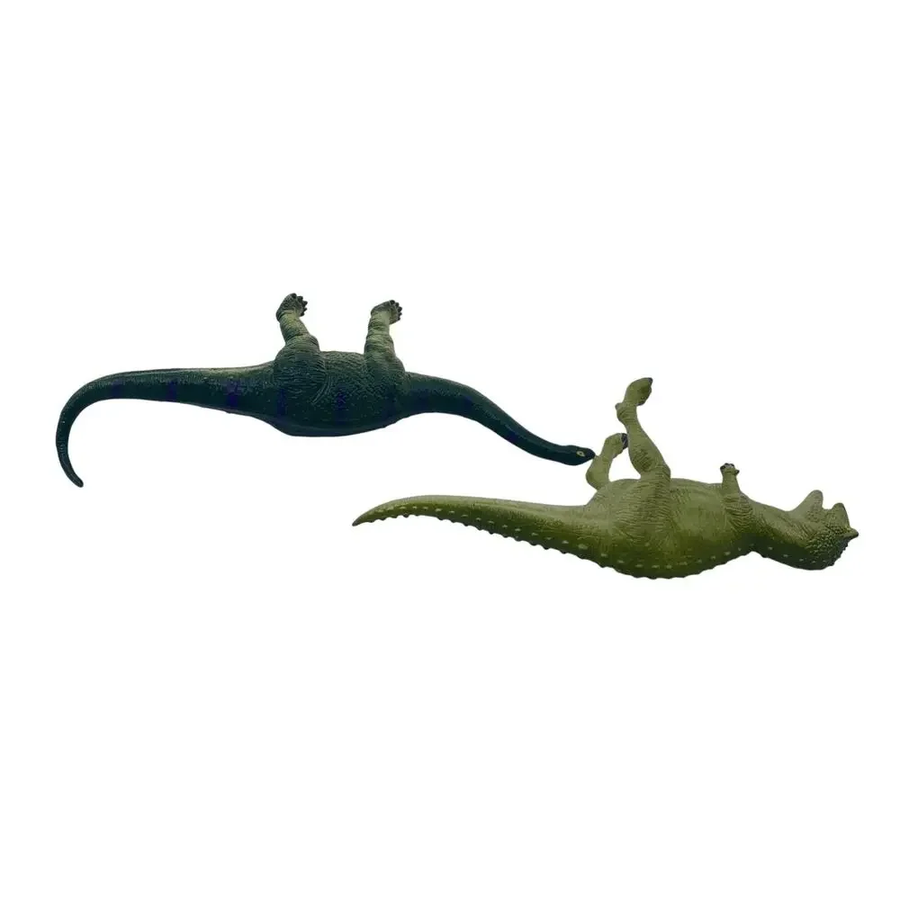 Vintage Jasmin 1997 Carnotaurus & Aptosaurus Toy Dinosaur Figures